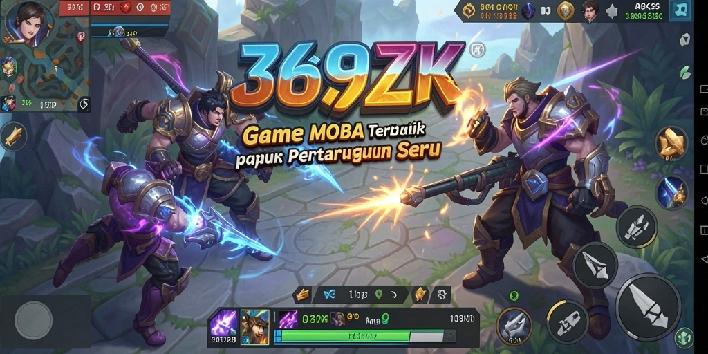 Tangkapan layar gameplay 369ZK yang menampilkan aksi seru di medan perang MOBA.