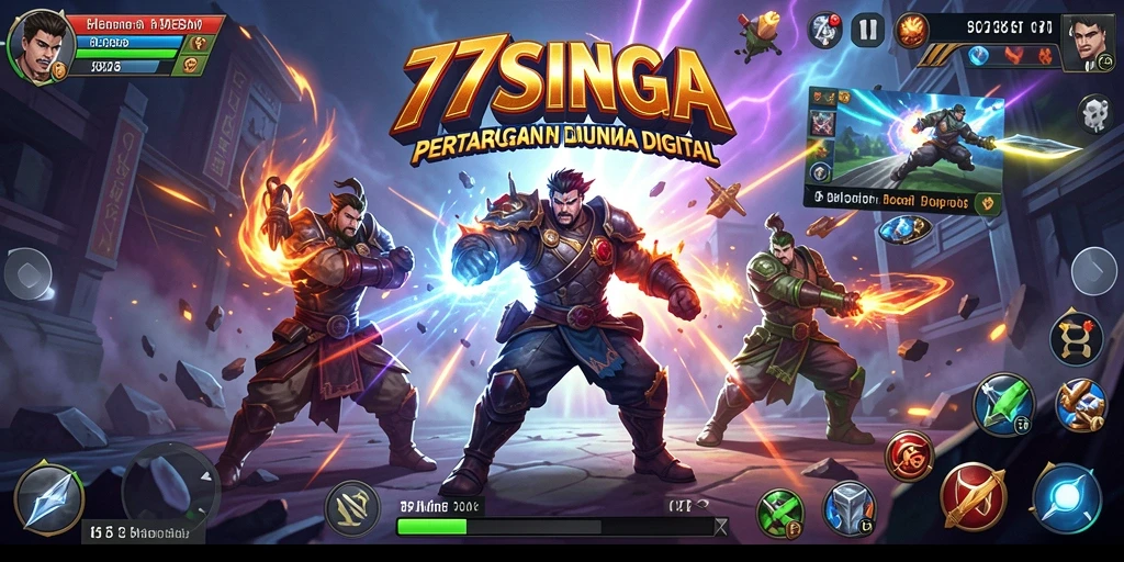 Gameplay seru pertarungan di 77SINGA dengan karakter unik.