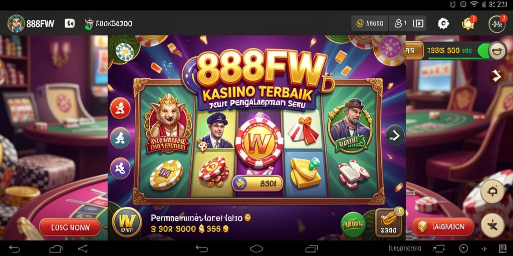 Screenshot gameplay <strong>888FW</strong> menampilkan keseruan permainan Kasino yang mendebarkan.