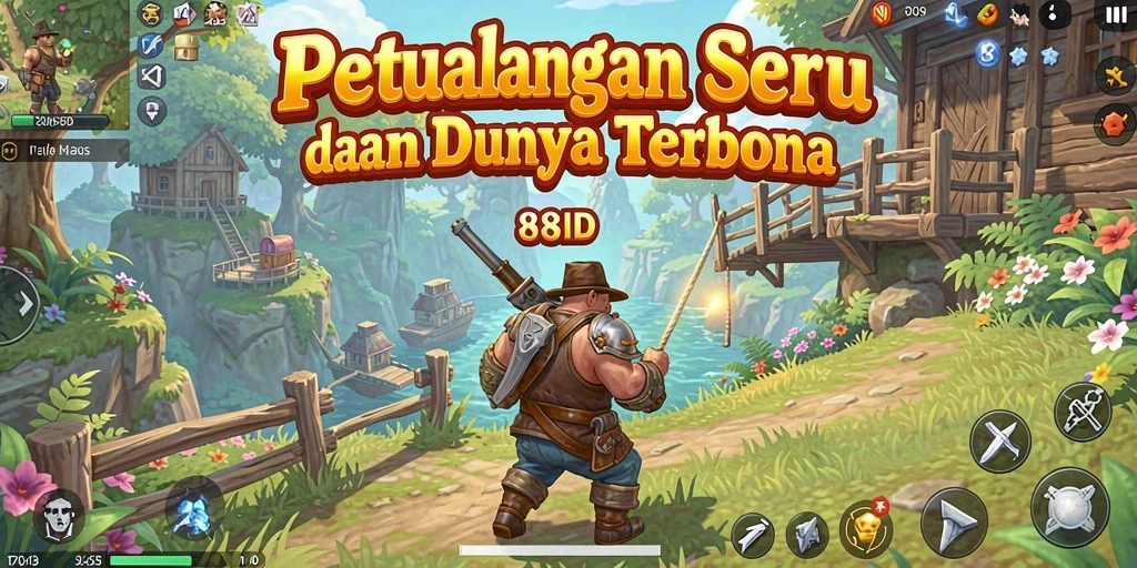 Screenshot dari gameplay Open World yang menarik dan dinamis di 88ID.