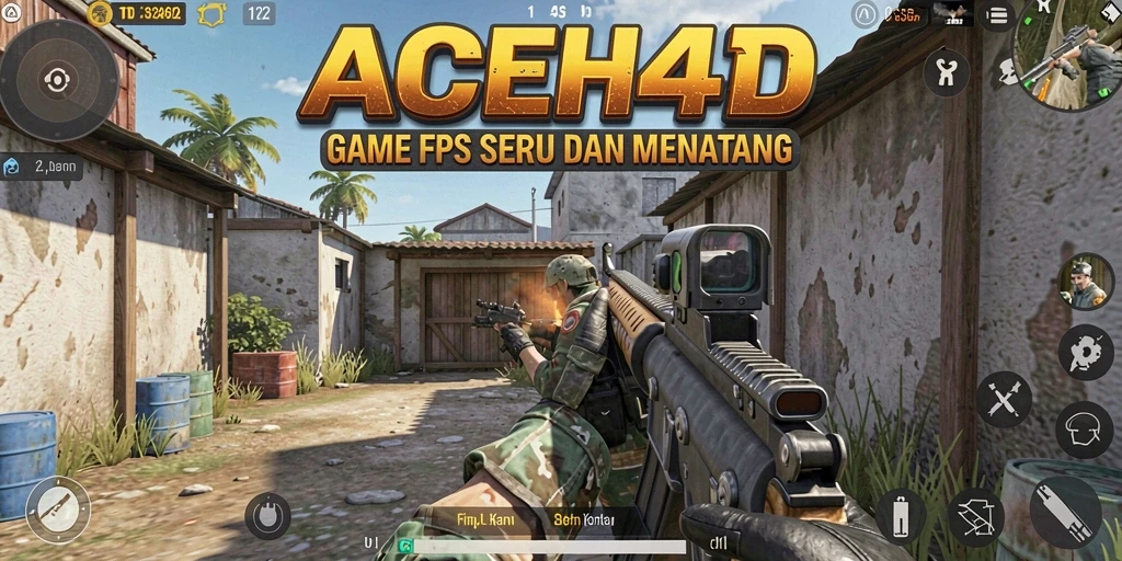 Tangkapan layar menampilkan aksi gameplay di ACEH4D dengan grafis nyata.