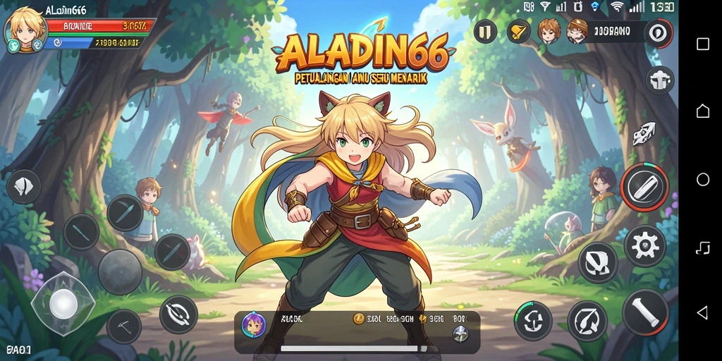 Screenshot ALADIN66 menampilkan karakter dalam petualangan Anime yang seru.