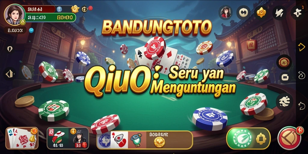 Tampilan utama gameplay QiuQiu di BANDUNGTOTO.