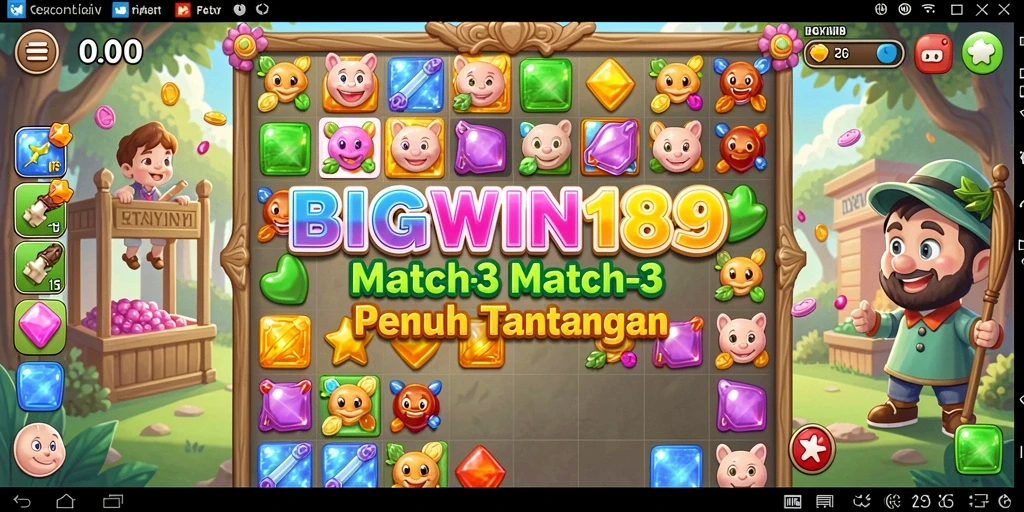 Gameplay seru dan menantang di BIGWIN189 dengan match-3.