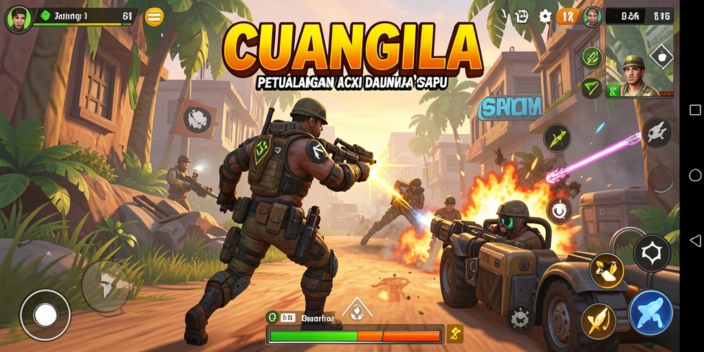 Gameplay seru CUANGILA dalam aksi TPS.