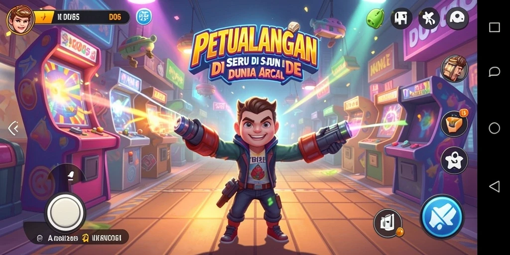 Tampilan gameplay D06 yang mengasyikkan dan penuh warna.