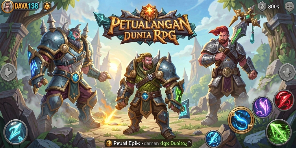 Tangkapan layar dari gameplay RPG yang mendebarkan.