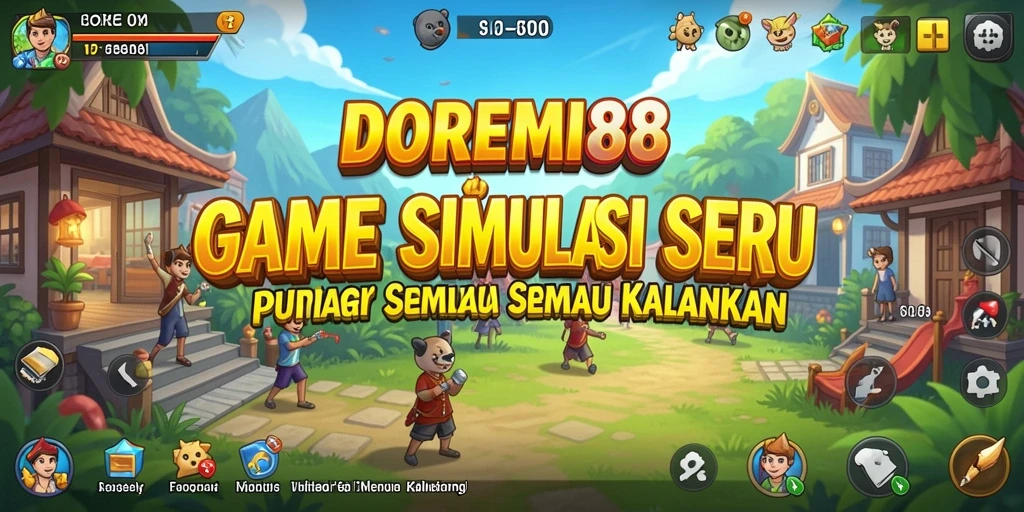 Screenshot gameplay DOREMI88 yang penuh warna dan interaksi menarik.