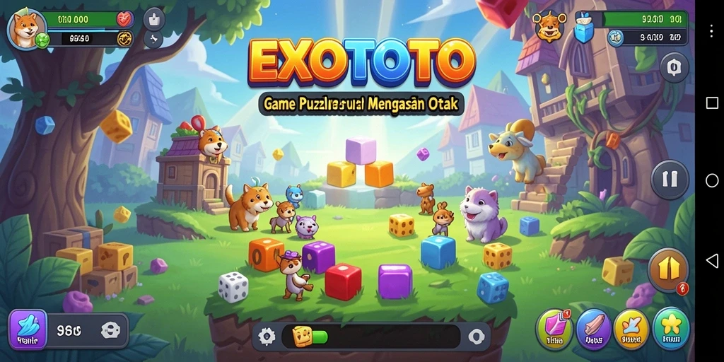 Tampilan gameplay seru dari EXOTOTO yang menantang pemain.