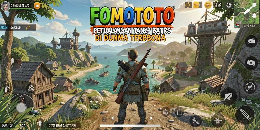 Gameplay FOMOTOTO dengan dunia terbuka dan kebebasan eksplorasi.