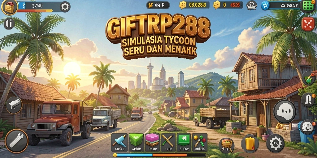 Gameplay seru dari GIFTRP288 yang menunjukkan manajemen bisnis Tycoon.