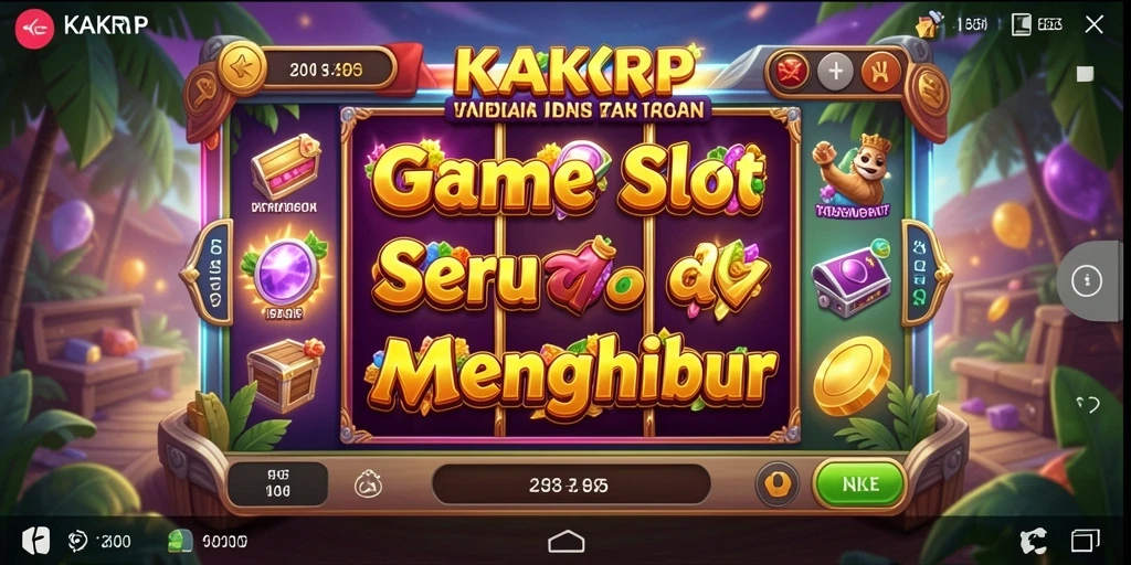 Gameplay KAKRP dengan grafis slot yang menarik.