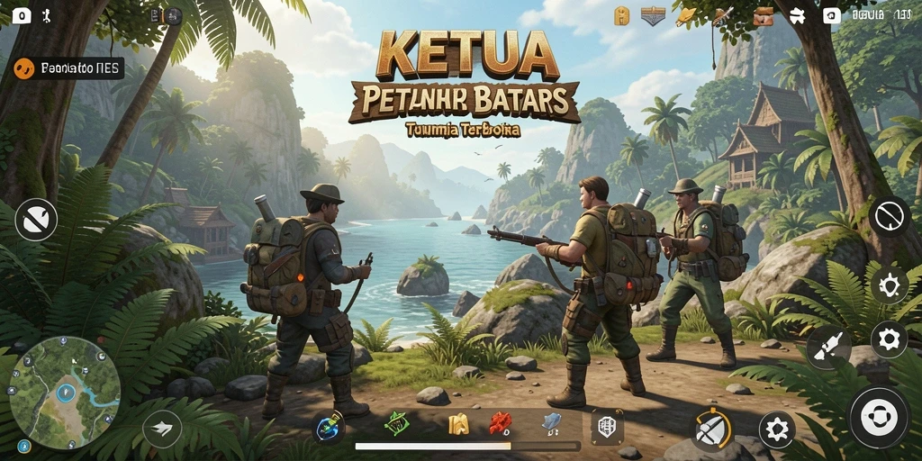 Tampilan gameplay KETUA yang menakjubkan dalam dunia terbuka.