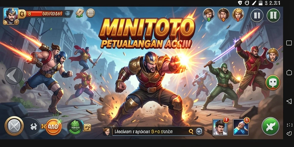 Tangkapan layar gameplay menampilkan serangan cepat dan grafis menawan dari MINITOTO.