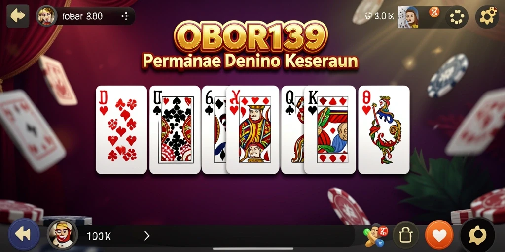 Gameplay seru domino di OBOR138 dengan grafis menarik.