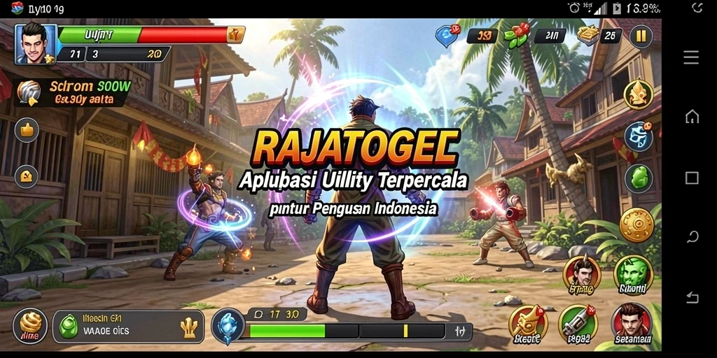 Tampilan antarmuka pengguna RAJATOGEL yang modern dan intuitif.