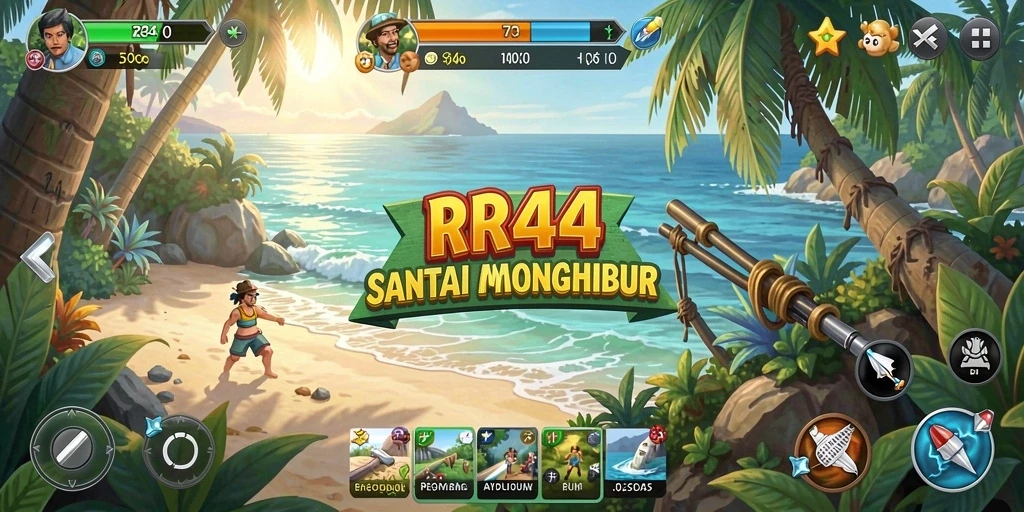 Tangkapan layar gameplay <strong>RR44</strong> dengan tantangan yang menarik.