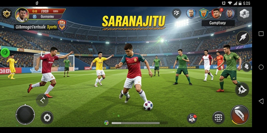 Tampilan gameplay menarik dalam SARANAJITU yang penuh aksi.