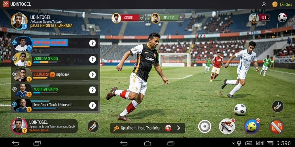 Screenshot UDINTOGEL memperlihatkan gameplay yang menarik dalam olahraga.