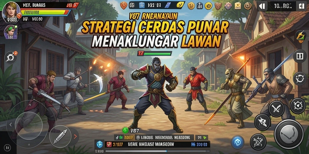 Tampilan gameplay V87 yang menegangkan dan strategis.