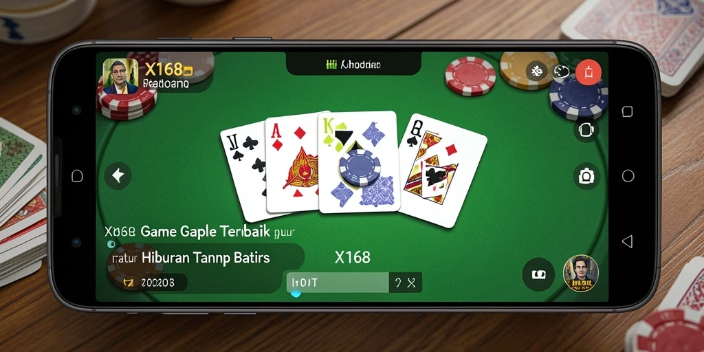 Tampilan gameplay seru dari game Gaple X168 yang mengasyikkan.